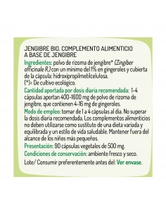 Jengibre 500 Miligramos 90... 2