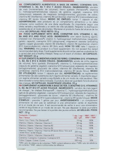 FERROCAPS + Q10 60 cápsulas 2